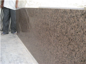 Cherry Brown Granite Slabs, India Brown Granite