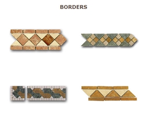 Travertine Mosaic Borders