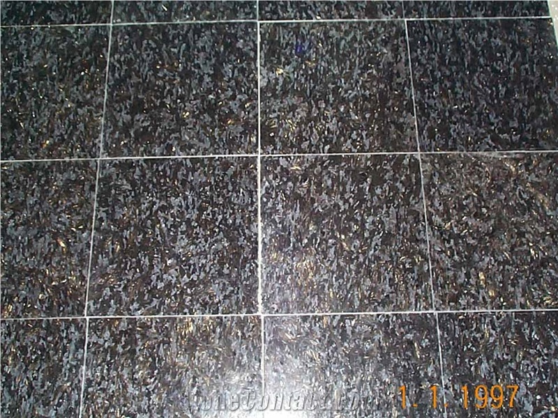 Shanxi Golden Diamond Granite Slabs & Tiles, China Black Granite
