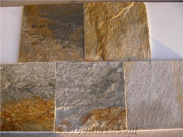 Yellow Slate Tiles From Australia 40878 Stonecontact Yellow Slate Tiles
