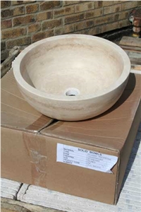 14" Classic Travertine Bowl