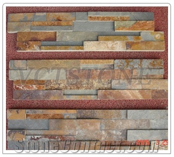 Culture Slate Tile,cultured Stone, Rust Red Slate Cultured Stone