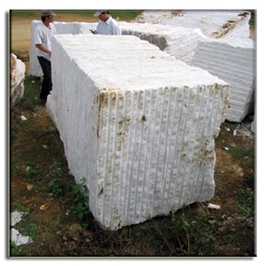 Pure White Marble Block
