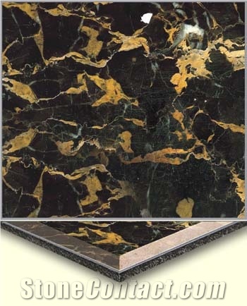 Black Laminated Marble Panel