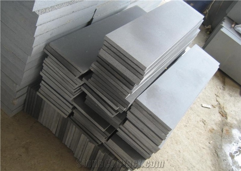 Bluestone Grey Honed Tiles, China Grey Blue Stone