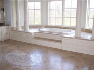 Durango Stone Bathroom Design, Beige Limestone