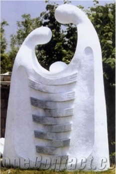 White Marble Abstract Sculptures
