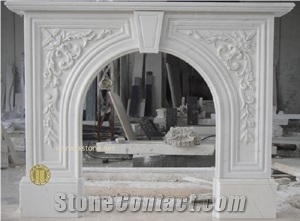 Marble Fireplace / Carved Marble Fireplace / Limes