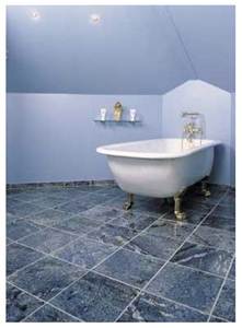 Azul Bahia Granite Bathroom Floor, Slabs
