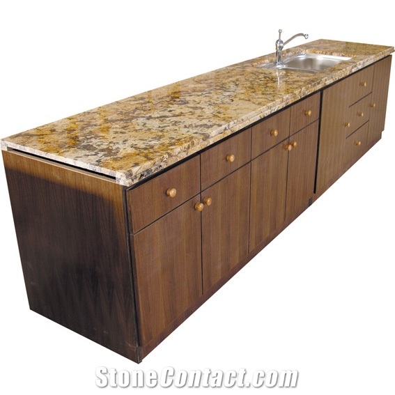 Antique Yellow Granite Kitchen Countertops from China