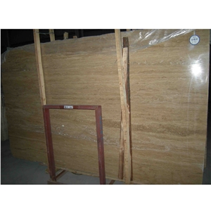 Lemon Travertine Slabs & Tiles, Iran Yellow Travertine