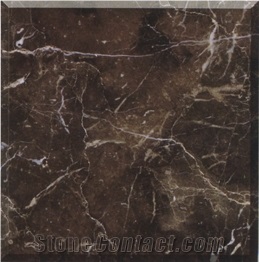 Chinese Dark Emperador Marble Tile, China Brown Marble