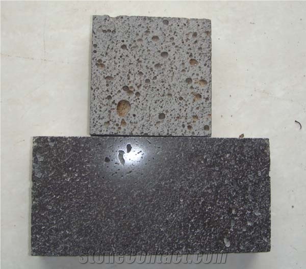 polished lava stone