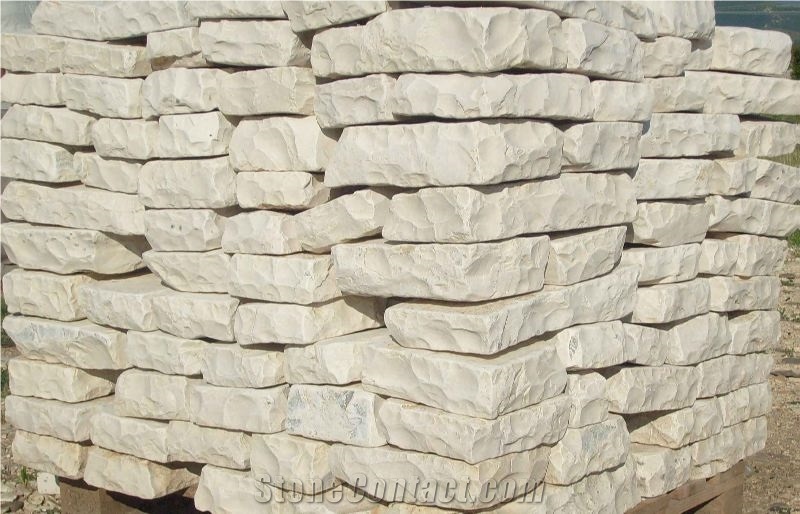 Natural Stone Walling Stone, Qafe Shtama Beige Limestone