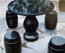 Black Granite Table Set