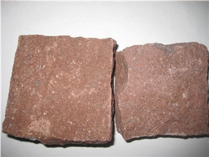 Putian Red Granite Cobble Stone Slabs & Tiles, China Red Granite