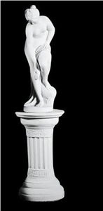 White Marble Statue Of Allegrain