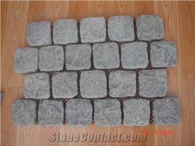 China Blue Limestone Cobble Stone,Paving Stone