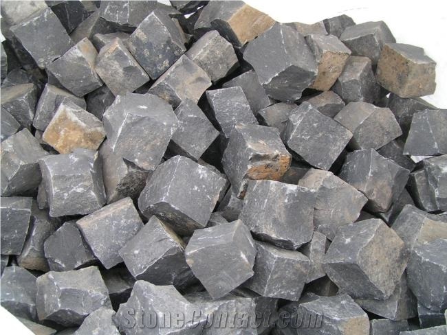 China Black Basalt Setts - Cubestone