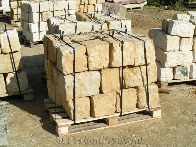 Poland Szydlowiecki Yellow Sandstone Bricks for Masonry
