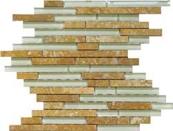 Crystal Glass Plus Marble Mosaic