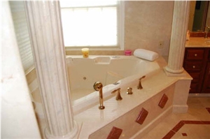 White Marble Bathroom Design