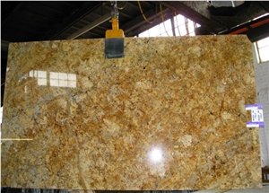 Golden Beach Granite Slab 3cm, Brazil Yellow Granite