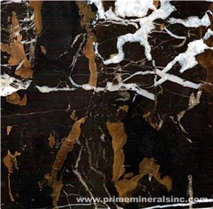 Black Gold Marble Slabs & Tiles, Pakistan Black Marble