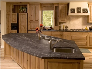 Soapstone Kitchen Island, Countertop