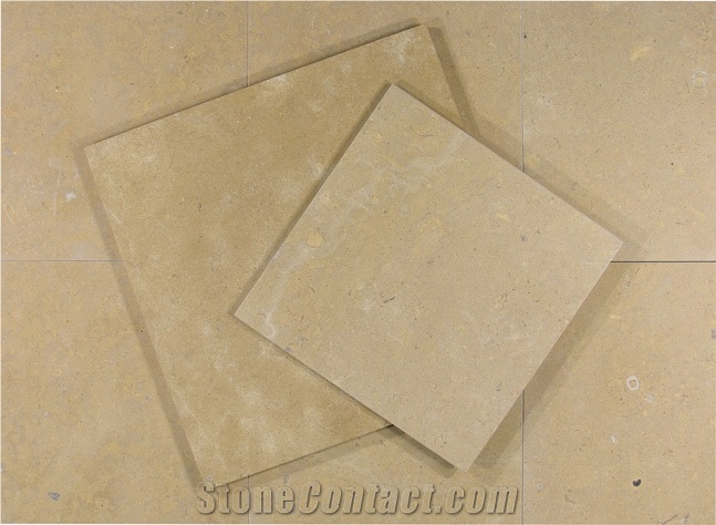 Massangis Jaune Limestone Slabs & Tiles, France Yellow Limestone