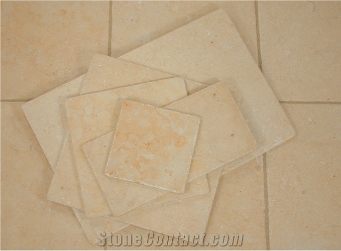Ramon Gold Cobbled Limestone, Israel Yellow Limestone Slabs & Tiles