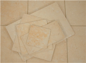 Ramon Gold Cobbled Limestone, Israel Yellow Limestone Slabs & Tiles