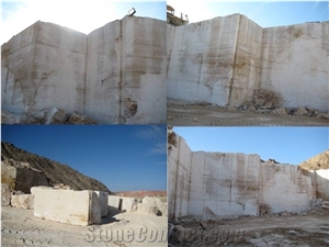 Iran White Travertine Block