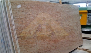 Golden Oak Granite Slab, India Yellow Granite