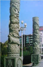Grey Granite Roman Column