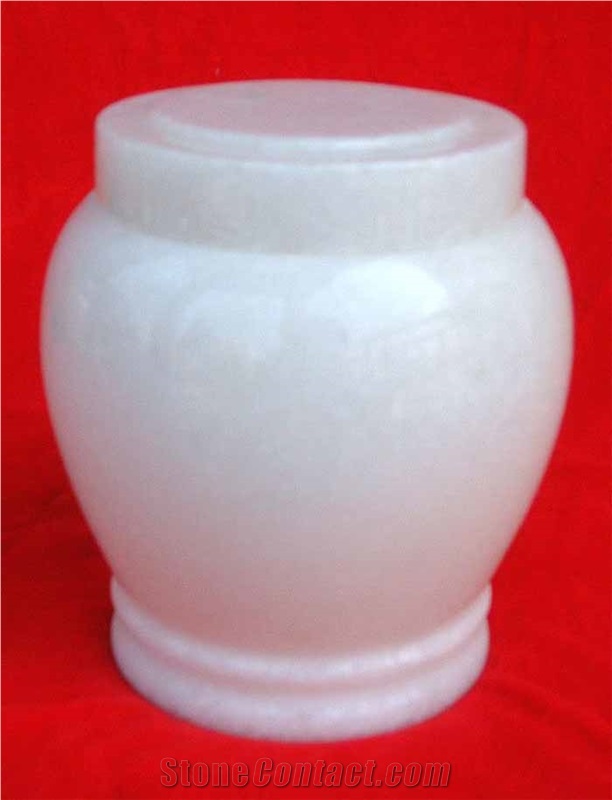 White Marble Urn