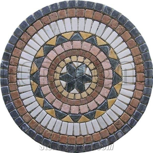 Natural Marble Mosaic/Medallion/Pattern RM003