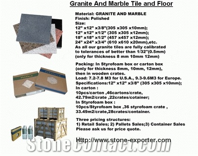 Granite Tiles Cut to Size