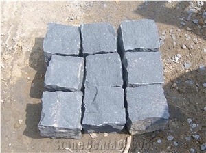 Cube Stone, Paving Setts, Cobble, Granite Setts, China Shandong Laizhou Grey Granite Paving Stone