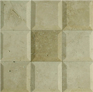 Large Bevelled Travertine Tiles & Slabs, Beige Travertine Floor Tiles, Wall Tiles