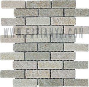 Beige Slate Brick Mosaic (Tyj1014-6)