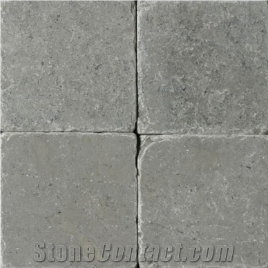 Bir Zeit Grey Limestone Tumbled Paving Tile
