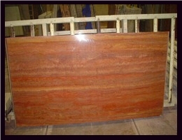 Red Azar Travertine Slabs & Tiles, Iran Red Travertine
