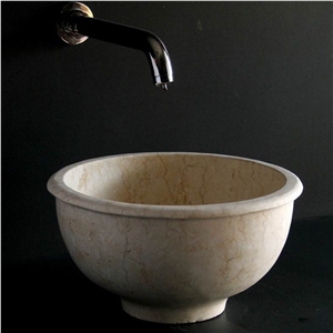 Beige Marble Sink