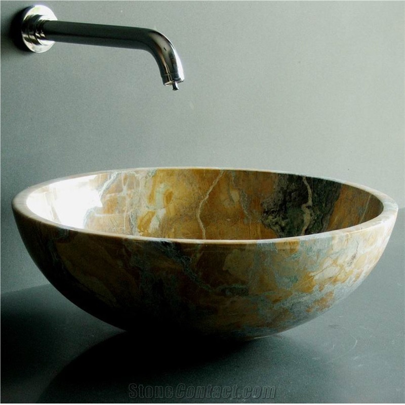 Giallo Marfilia Marble Sink