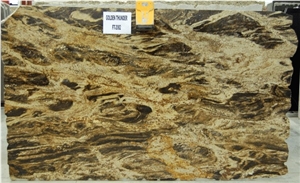 Golden Thunder Granite Slabs & Tiles, Brazil Yellow Granite