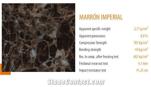 Marron Imperial Marble Slabs & Tiles, Spain Brown Marble