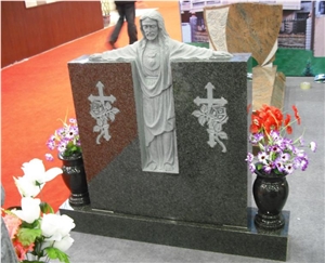 China Absolute Black Granite Tombstone