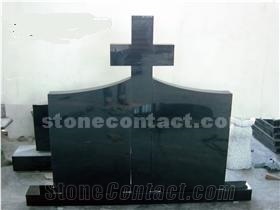 Black Granite Monument,Cross Tombstone