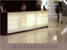 Transparent Onyx Bar Stone Panels